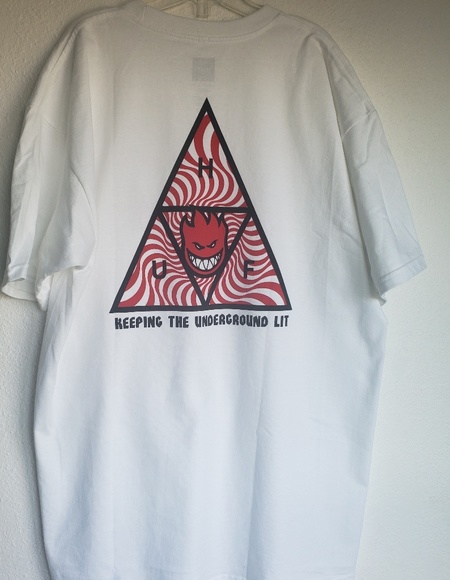 Huf x Spitfire Skateboarding T-shirt - Picture 1 of 5